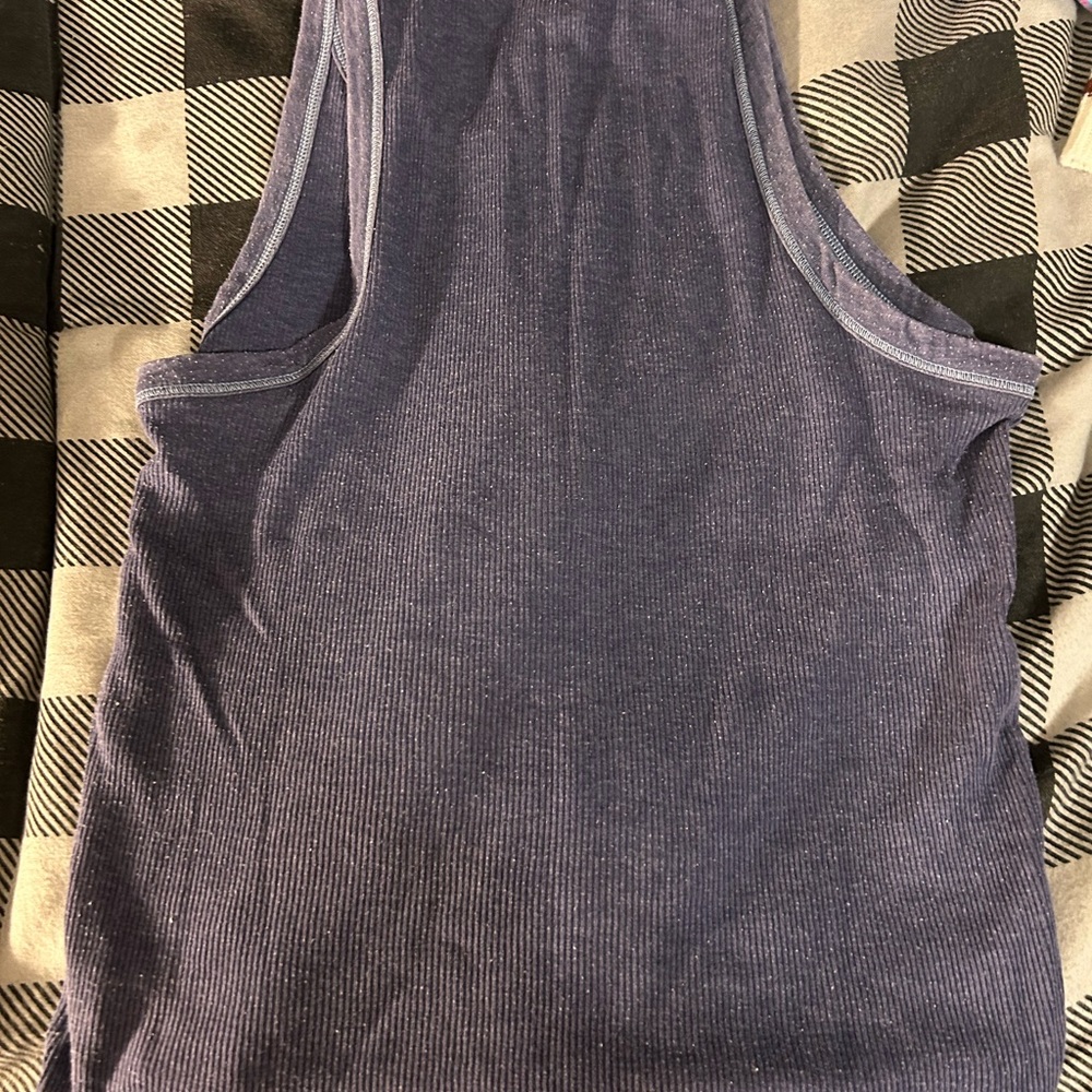 American Eagle Navy Ribbed Tank - Picture 2 of 3